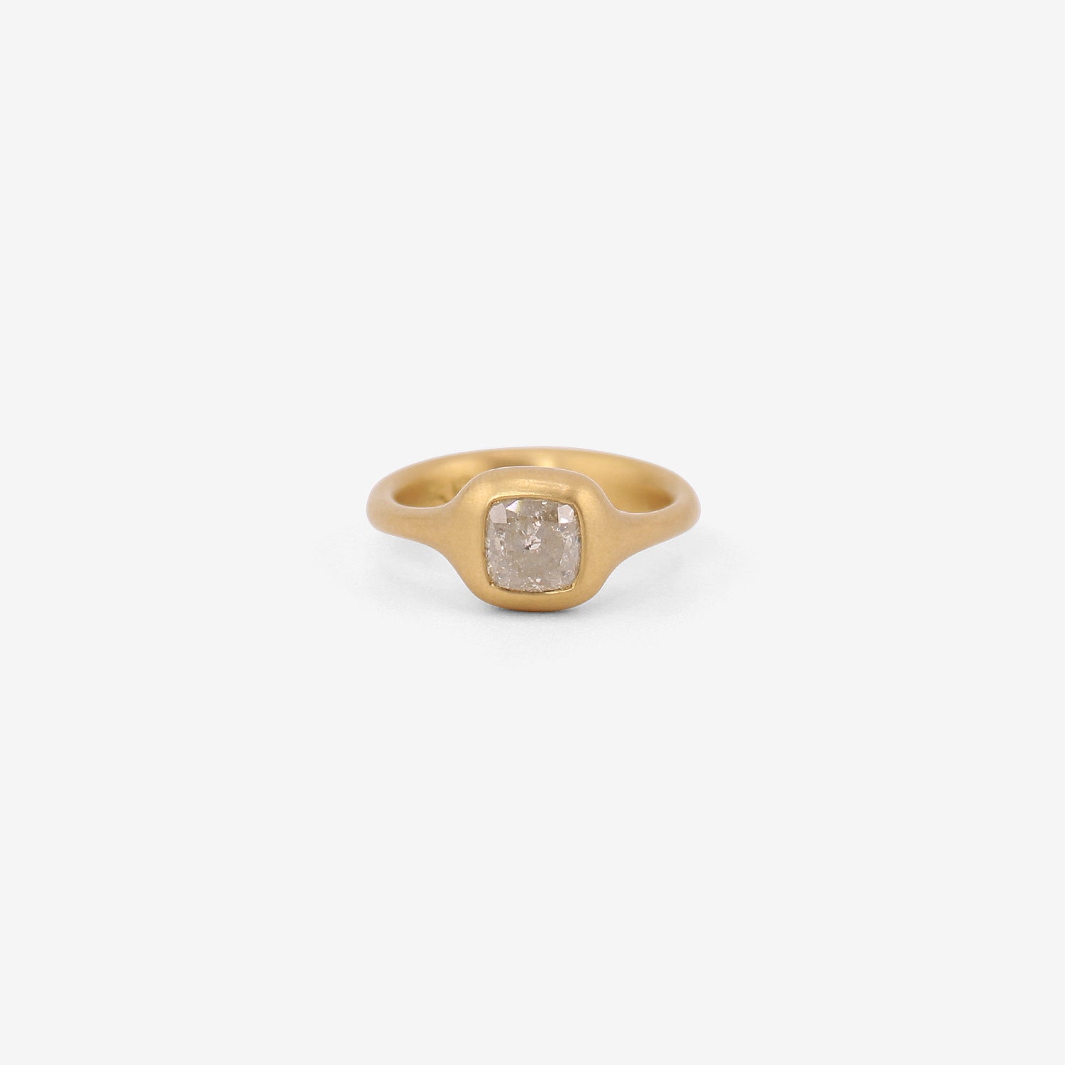 LOLA BROOKS 18K & CUSHION-SHAPED ICY DIAMOND CAST RING, 1.47CT