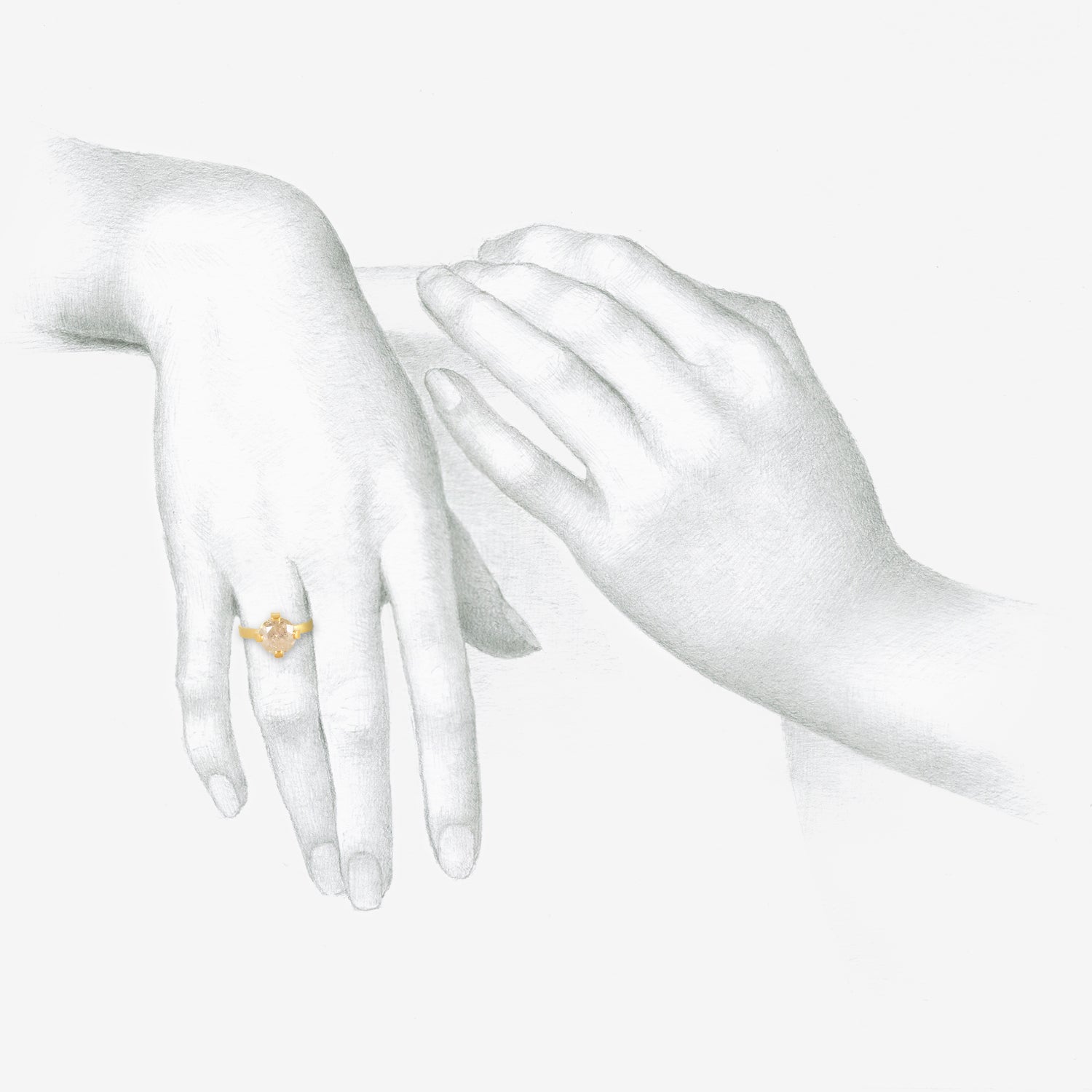 LOLA BROOKS 18K & ICY BRILLIANT-CUT DIAMOND PRONG SET RING, 3.29CT