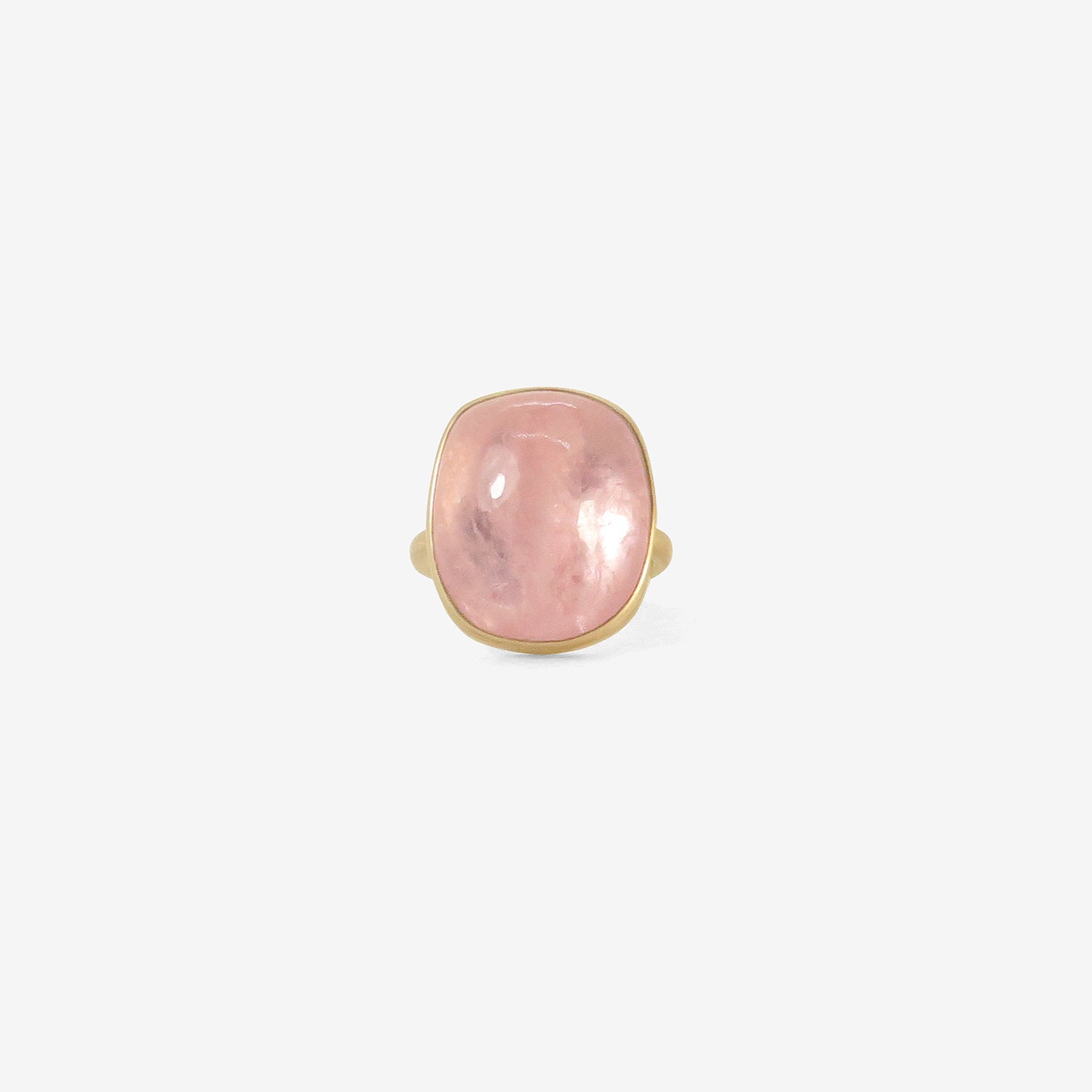 LOLA BROOKS 18K & OVALISH MORGANITE RING, 18.13CT