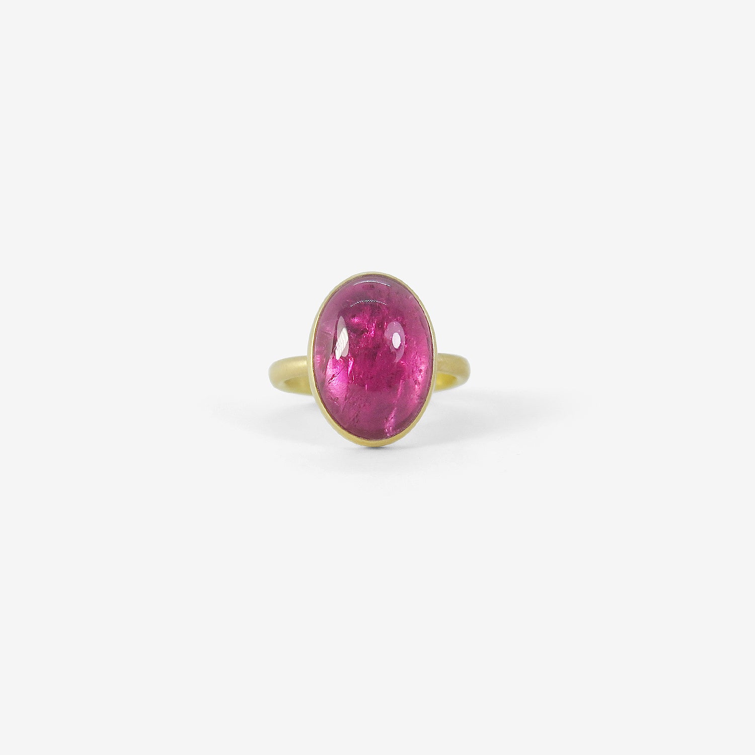 LOLA BROOKS 18K & VIBRANT PINK TOURMALINE RING, 7.23CT