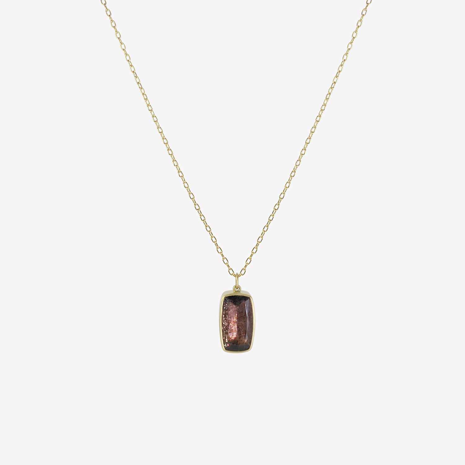 LOLA BROOKS 18K & SHIMMERY PLUM IOLITE PENDANT