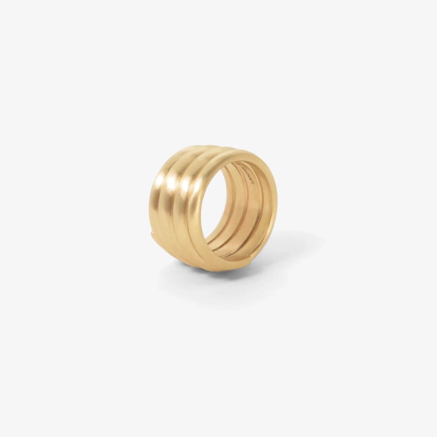 NICOLE LANDAW 14K FIVE WRAP SPIRAL RING