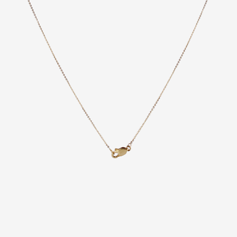 NICOLE LANDAW 14K & ROSE-CUT MAGENTA SAPPHIRE SLIDER PENDANT WITH DIAMOND, .02CT