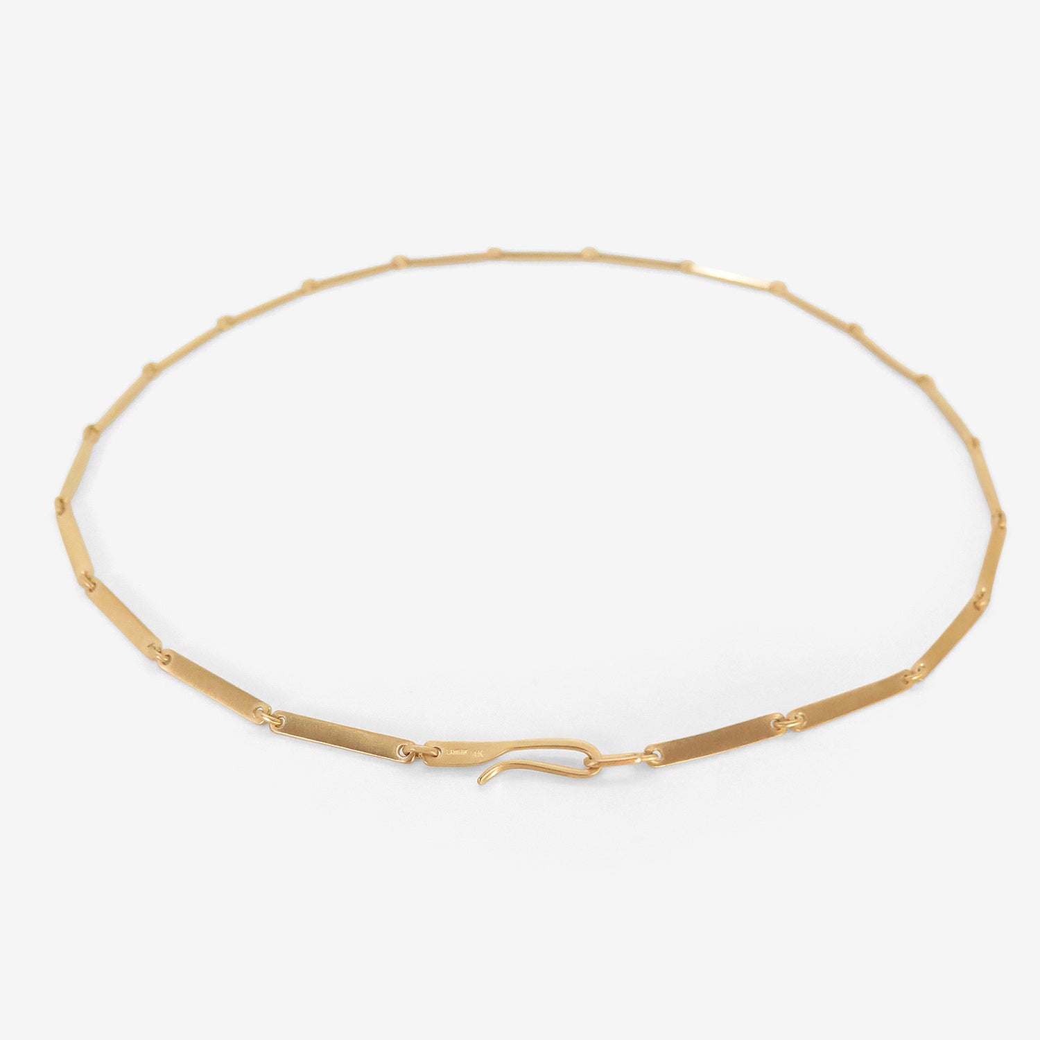 NICOLE LANDAW 14K RIBBON LINK CHAIN