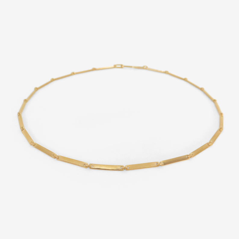 NICOLE LANDAW 14K RIBBON LINK CHAIN