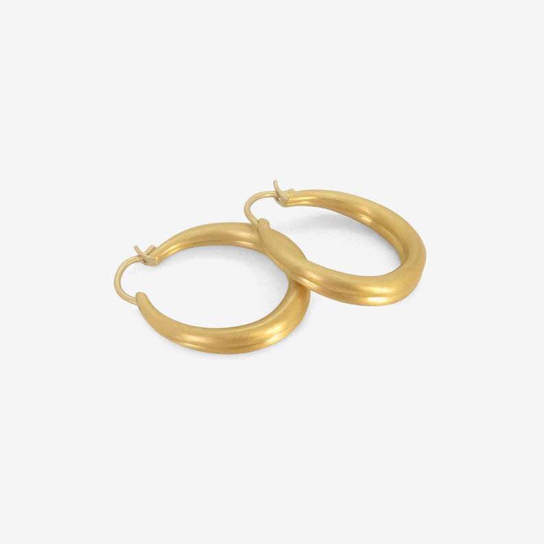 PROUNIS 22K 25MM DUO HOOPS