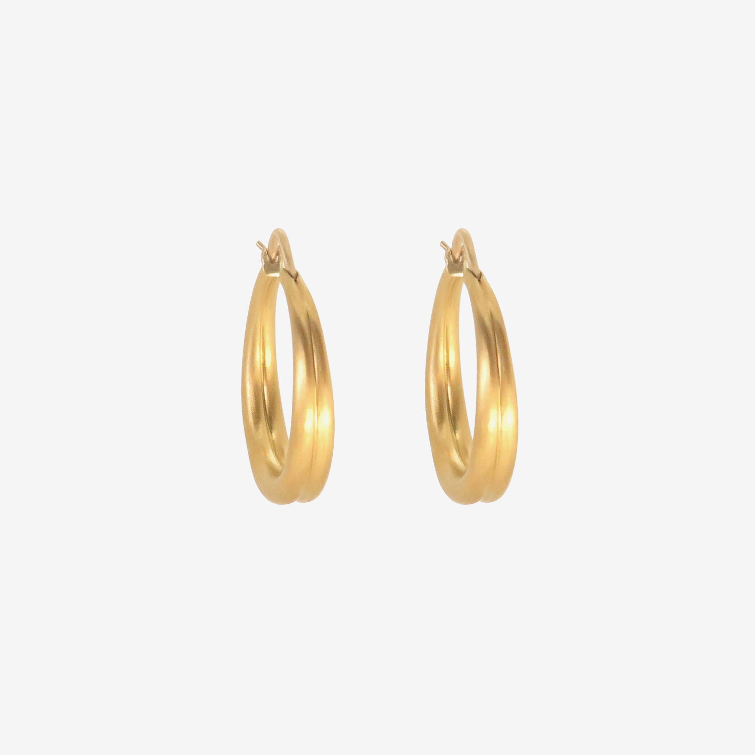 PROUNIS 22K 25MM DUO HOOPS