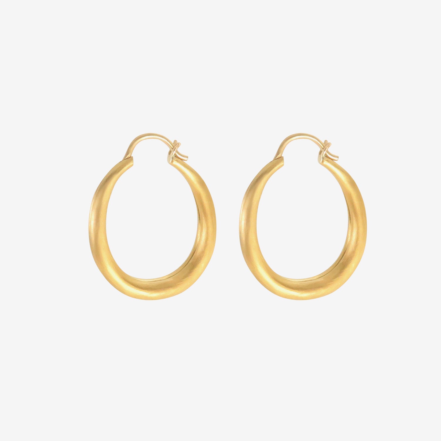 PROUNIS 22K 25MM DUO HOOPS
