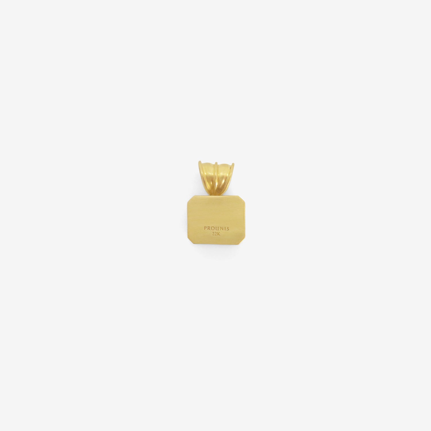 PROUNIS 22K & BLUSH TOURMALINE BABY BLOCK PENDANT