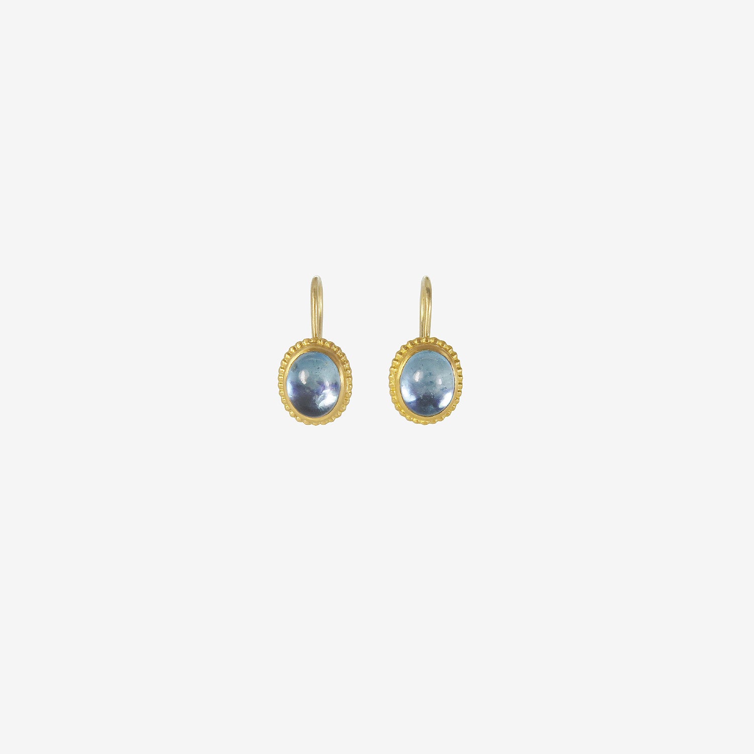 PROUNIS AQUAMARINE GRANULATED HOOK EARRINGS - Capitol