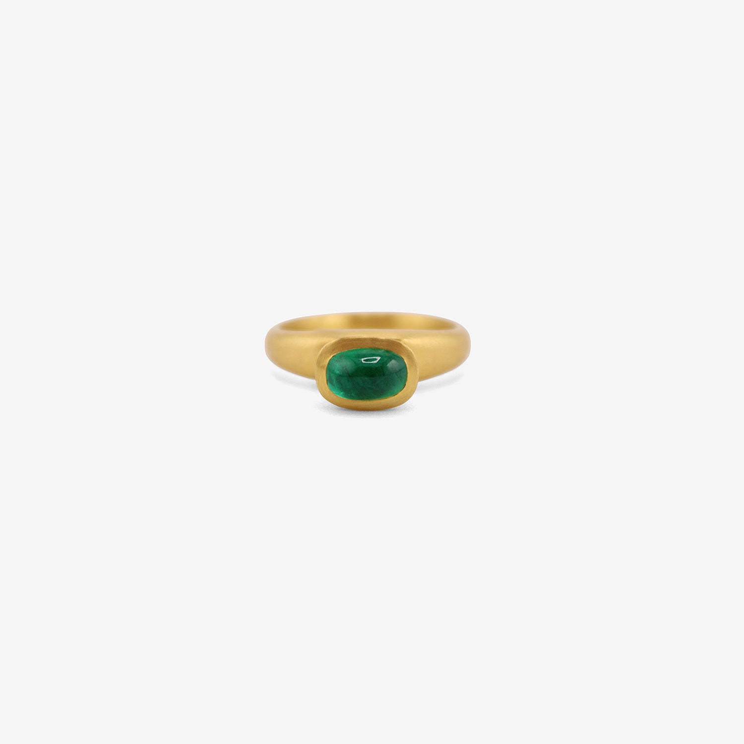 PROUNIS 22K & EMERALD BABY TURRIS RING
