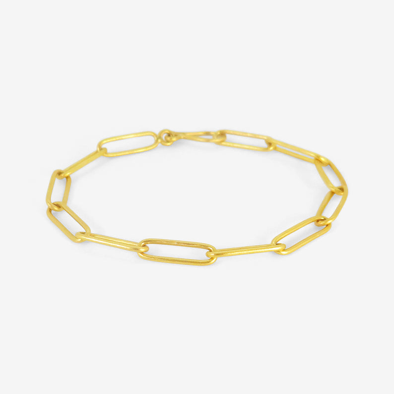 PROUNIS 22K PAPERLINK CHAIN BRACELET