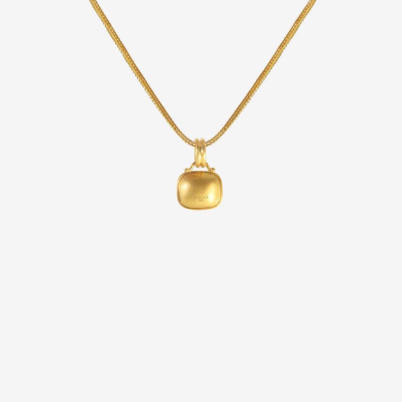 PROUNIS 22K & GREEN TOURMALINE CAPSA PILLOW PENDANT