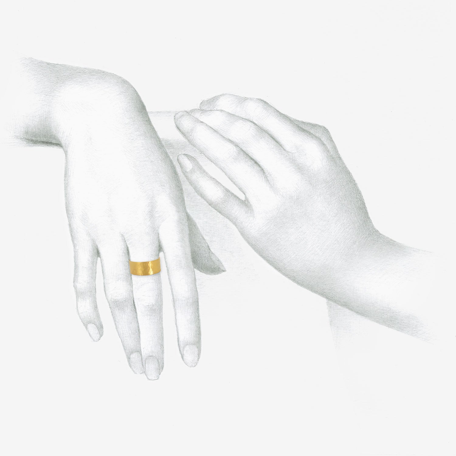 ROSANNE PUGLIESE 22K 8MM BAND