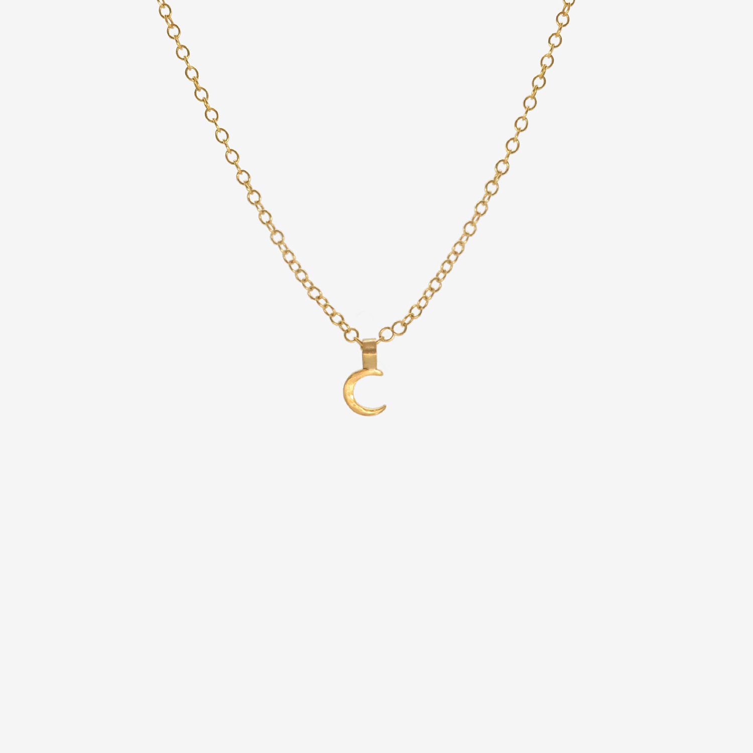ROSANNE PUGLIESE 22K CRESCENT MOON PENDANT