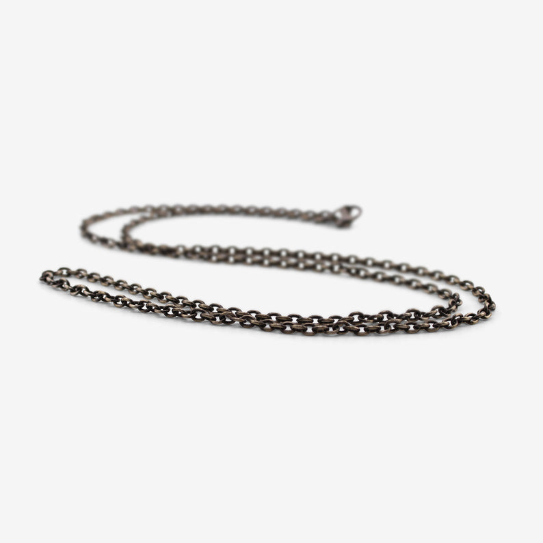 ROSANNE PUGLIESE STERLING SILVER 3MM CABLE CHAIN, 28"