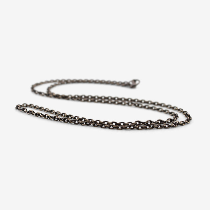ROSANNE PUGLIESE STERLING SILVER 3MM CABLE CHAIN, 28"
