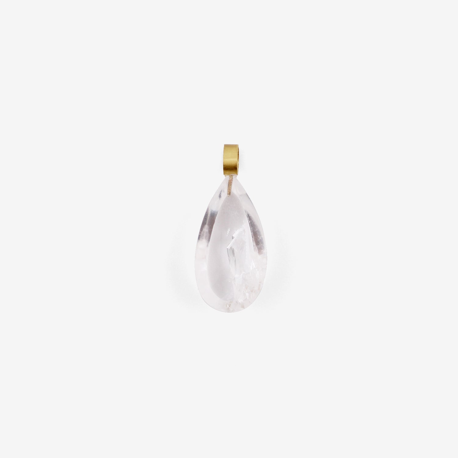 ROSANNE PUGLIESE 22K & TEARDROP-SHAPED PHANTOM QUARTZ PENDANT, 30CT