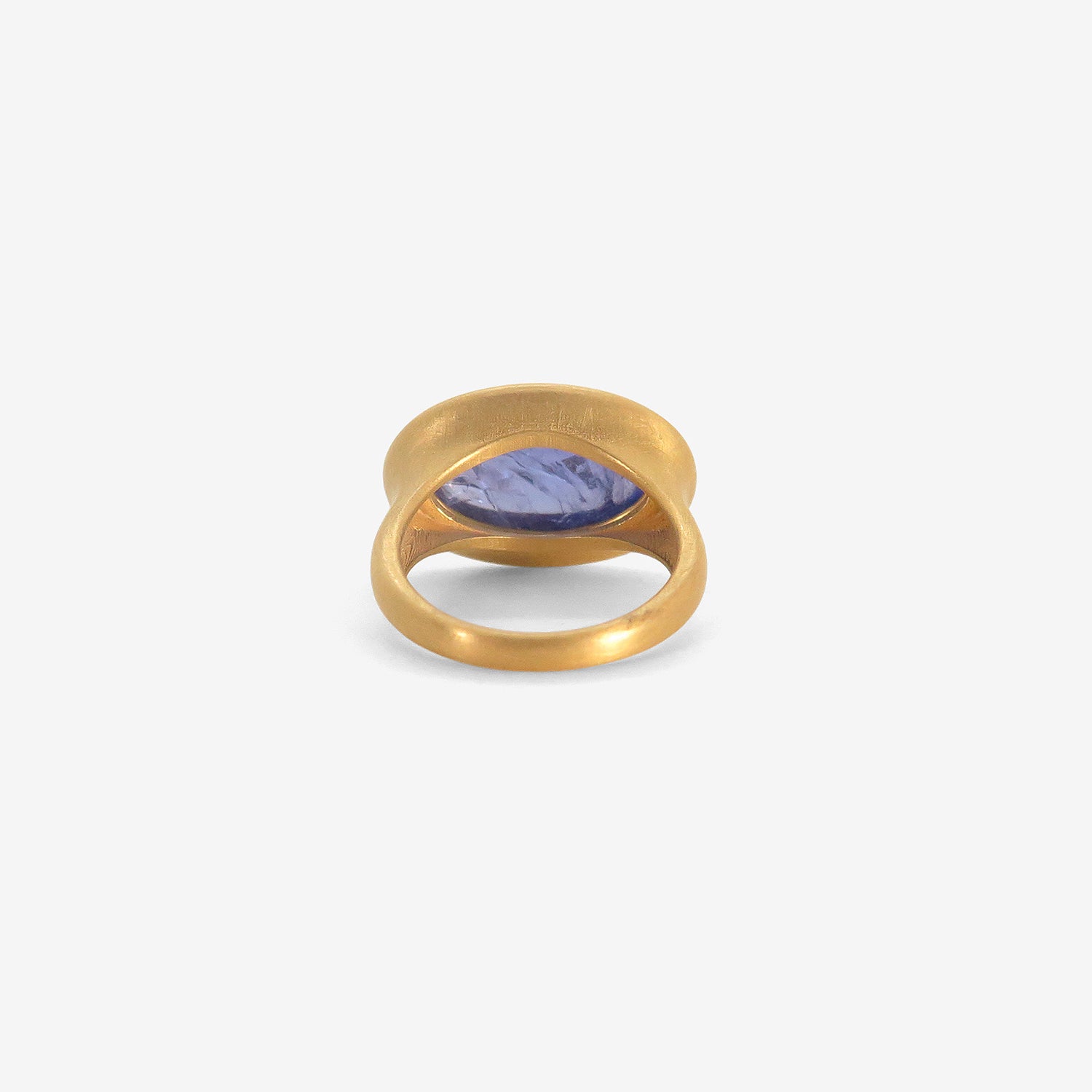 ROSANNE PUGLIESE 22K & OVAL CABOCHON TANZANITE GREEK-INSPIRED RING, 7CT