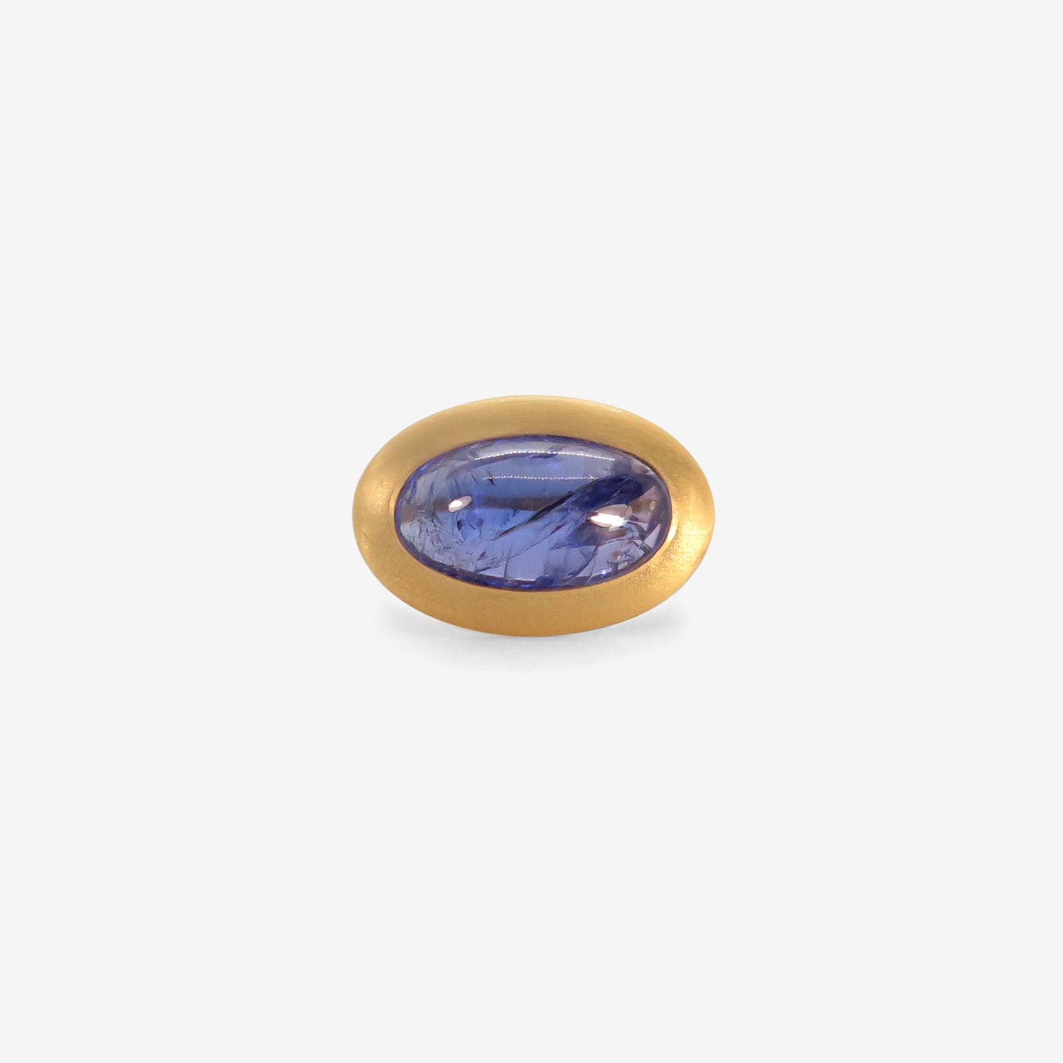ROSANNE PUGLIESE 22K & OVAL CABOCHON TANZANITE GREEK-INSPIRED RING, 7CT