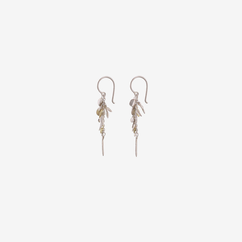 SIA TAYLOR STERLING SILVER & 18K SHORT MEADOW EARRINGS