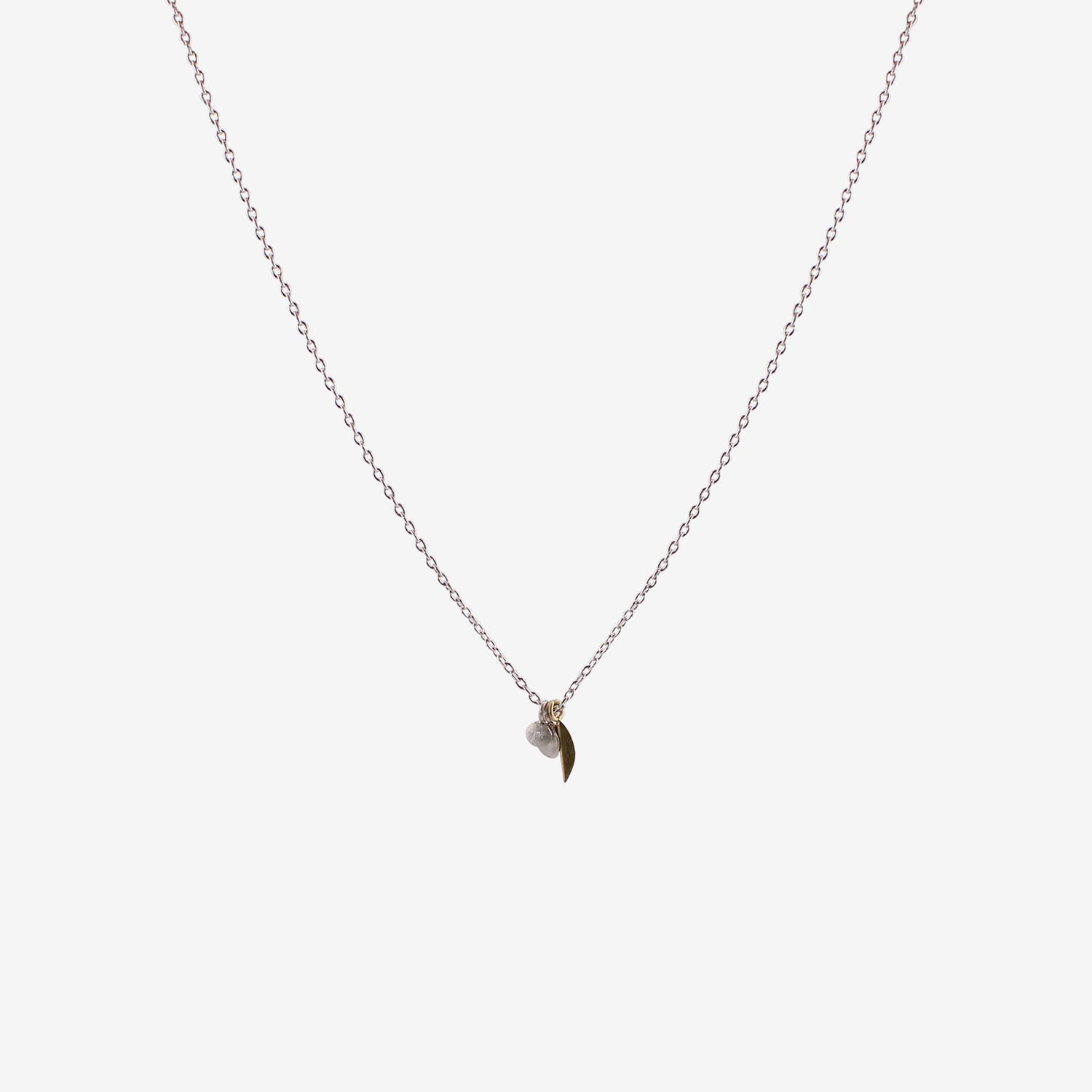 SIA TAYLOR STERLING SILVER & 18K TINY MEADOW NECKLACE