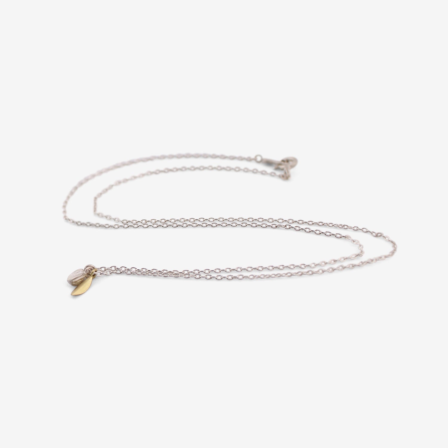 SIA TAYLOR STERLING SILVER & 18K TINY MEADOW NECKLACE