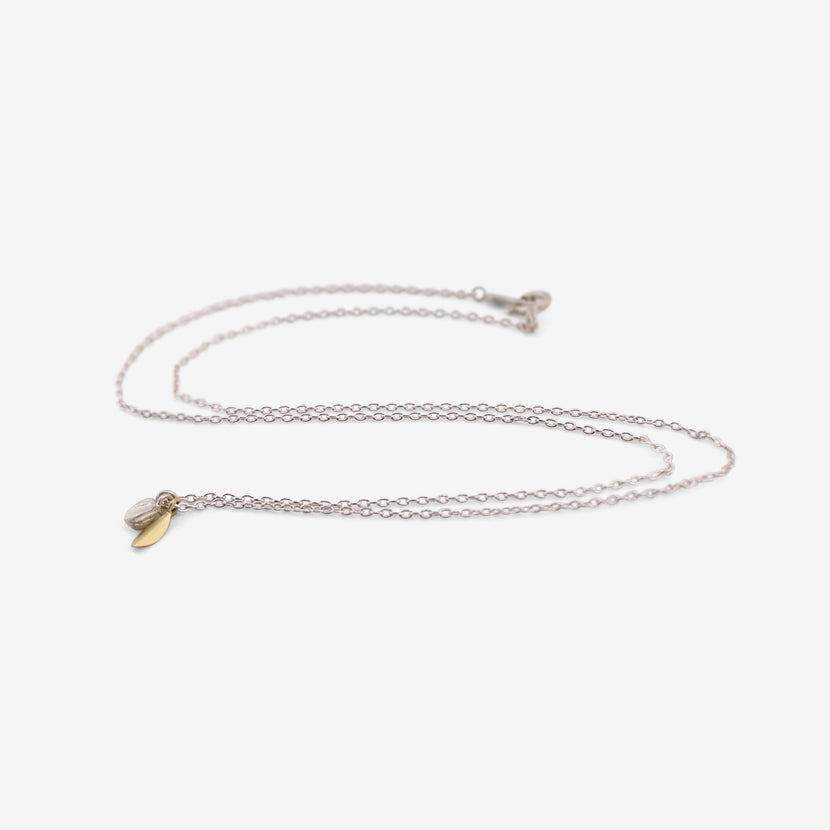 SIA TAYLOR STERLING SILVER & 18K TINY MEADOW NECKLACE