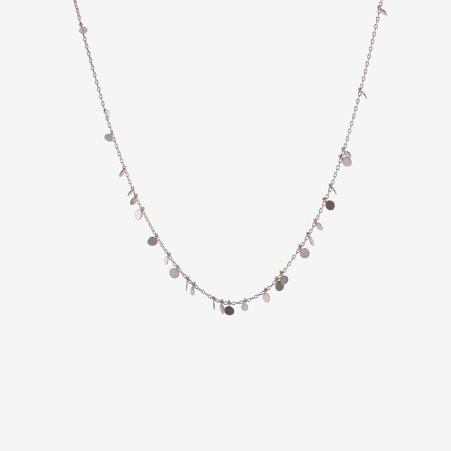SIA TAYLOR STERLING SILVER RANDOM DOTS NECKLACE