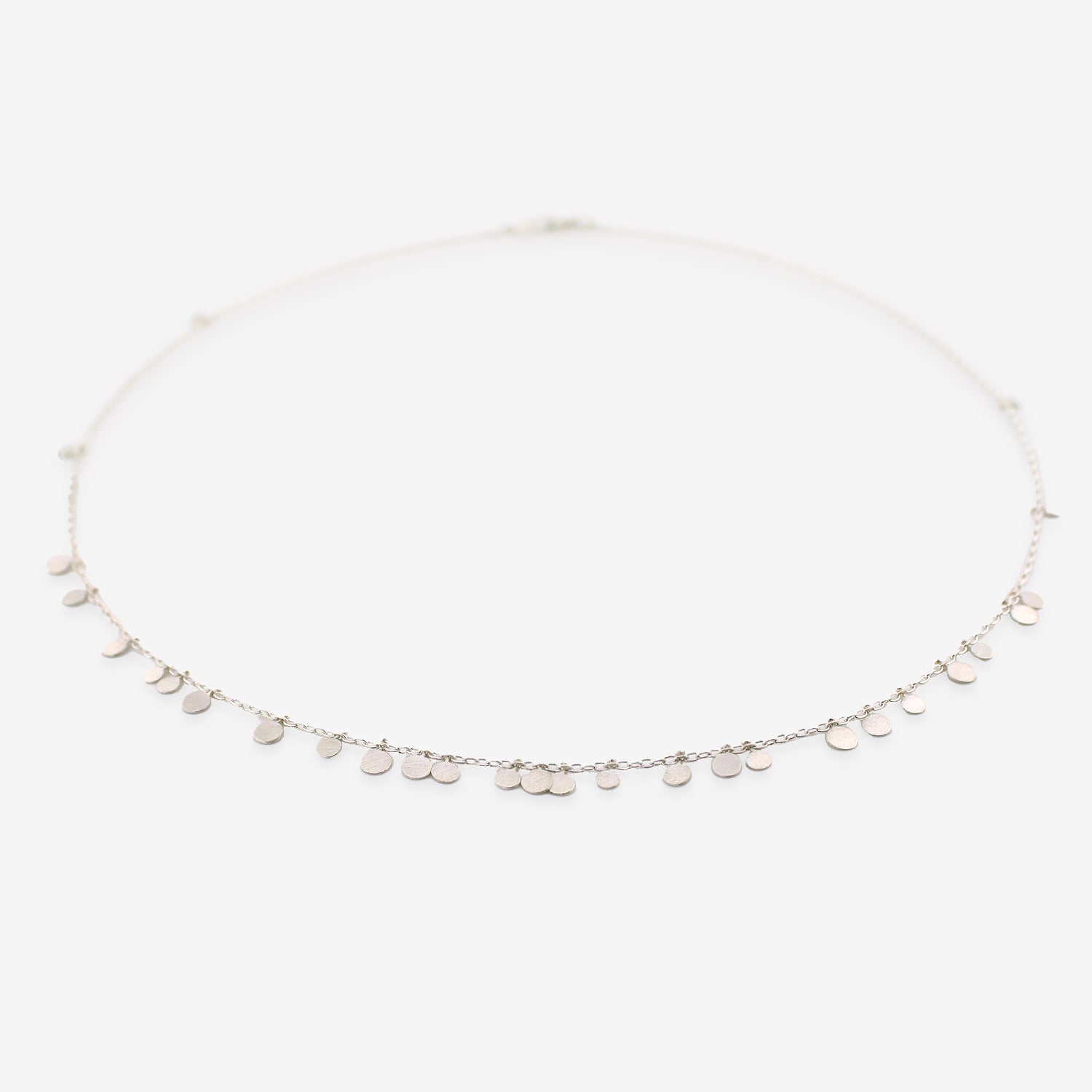 SIA TAYLOR STERLING SILVER RANDOM DOTS NECKLACE