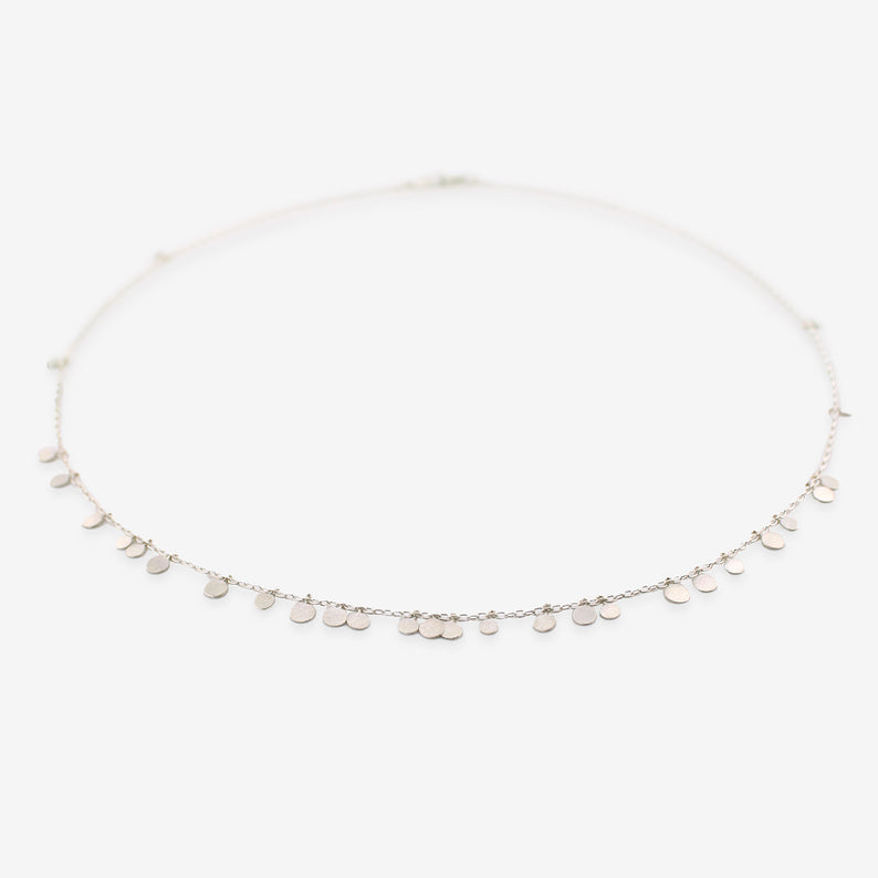 SIA TAYLOR STERLING SILVER RANDOM DOTS NECKLACE