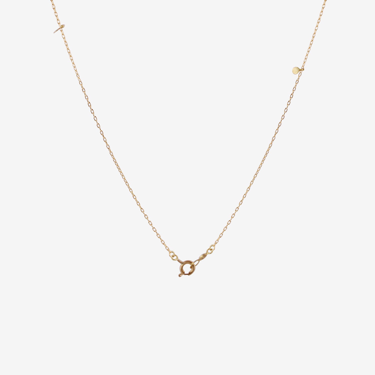 SIA TAYLOR 18K YELLOW GOLD DELICATE RANDOM DOTS NECKLACE