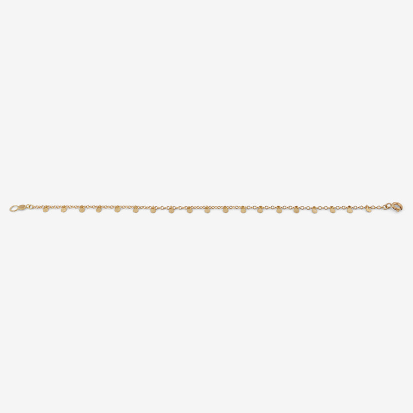 SIA TAYLOR 18K YELLOW GOLD EVEN TINY DOTS BRACELET