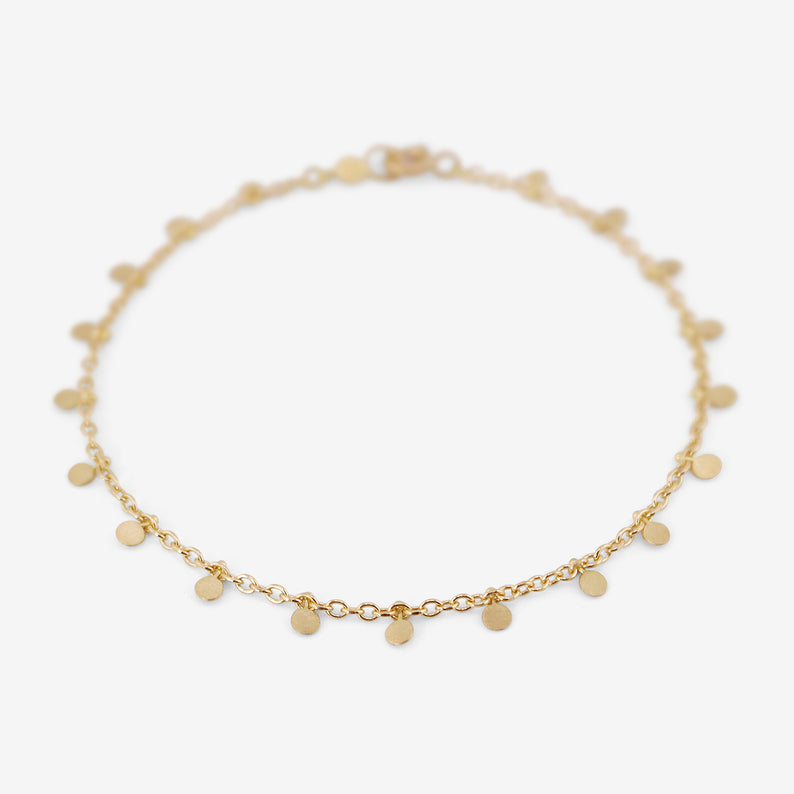 SIA TAYLOR 18K YELLOW GOLD EVEN TINY DOTS BRACELET