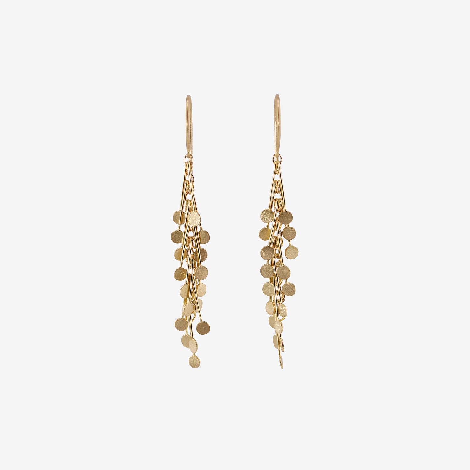 SIA TAYLOR 18K YELLOW GOLD MEDIUM DOT EARRINGS