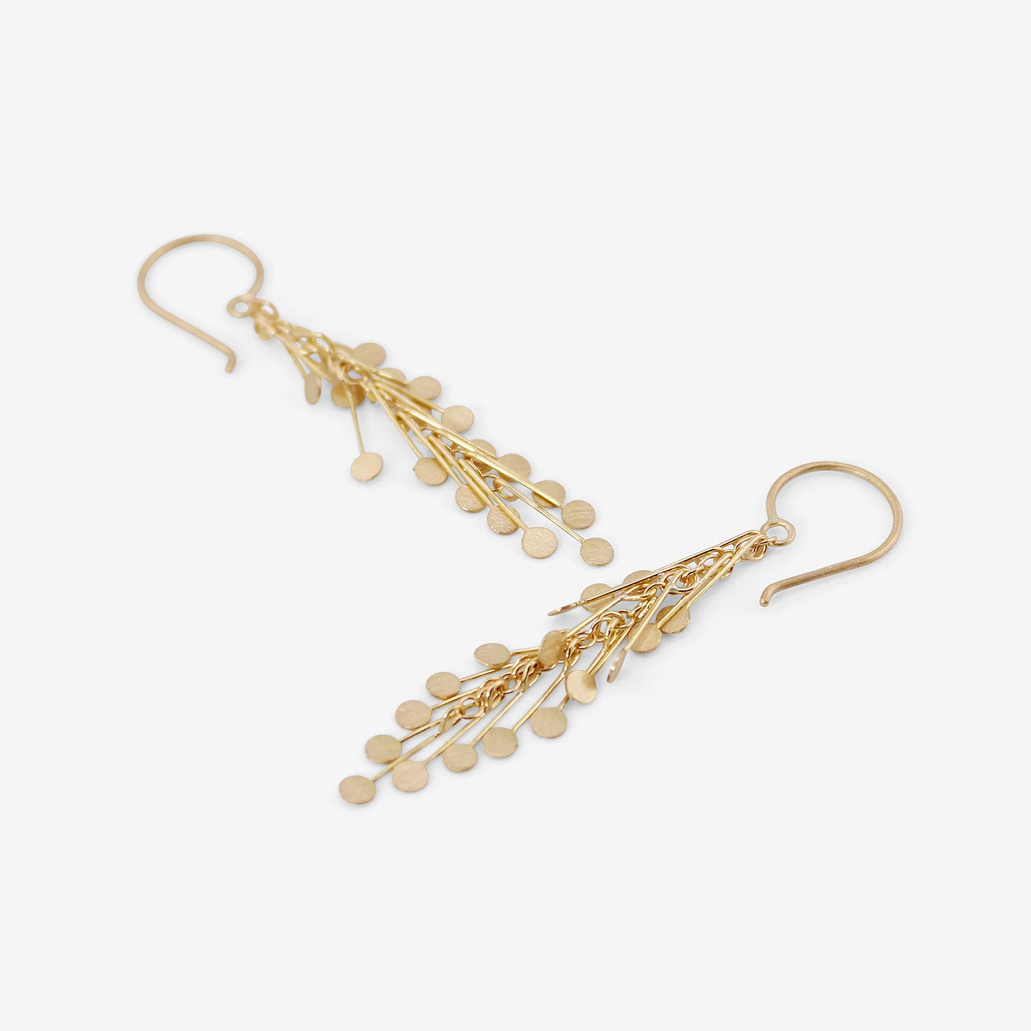 SIA TAYLOR 18K YELLOW GOLD MEDIUM DOT EARRINGS