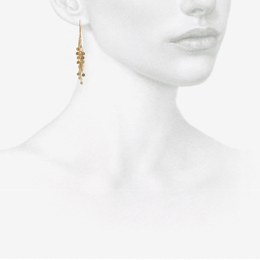 SIA TAYLOR 18K YELLOW GOLD MEDIUM DOT EARRINGS