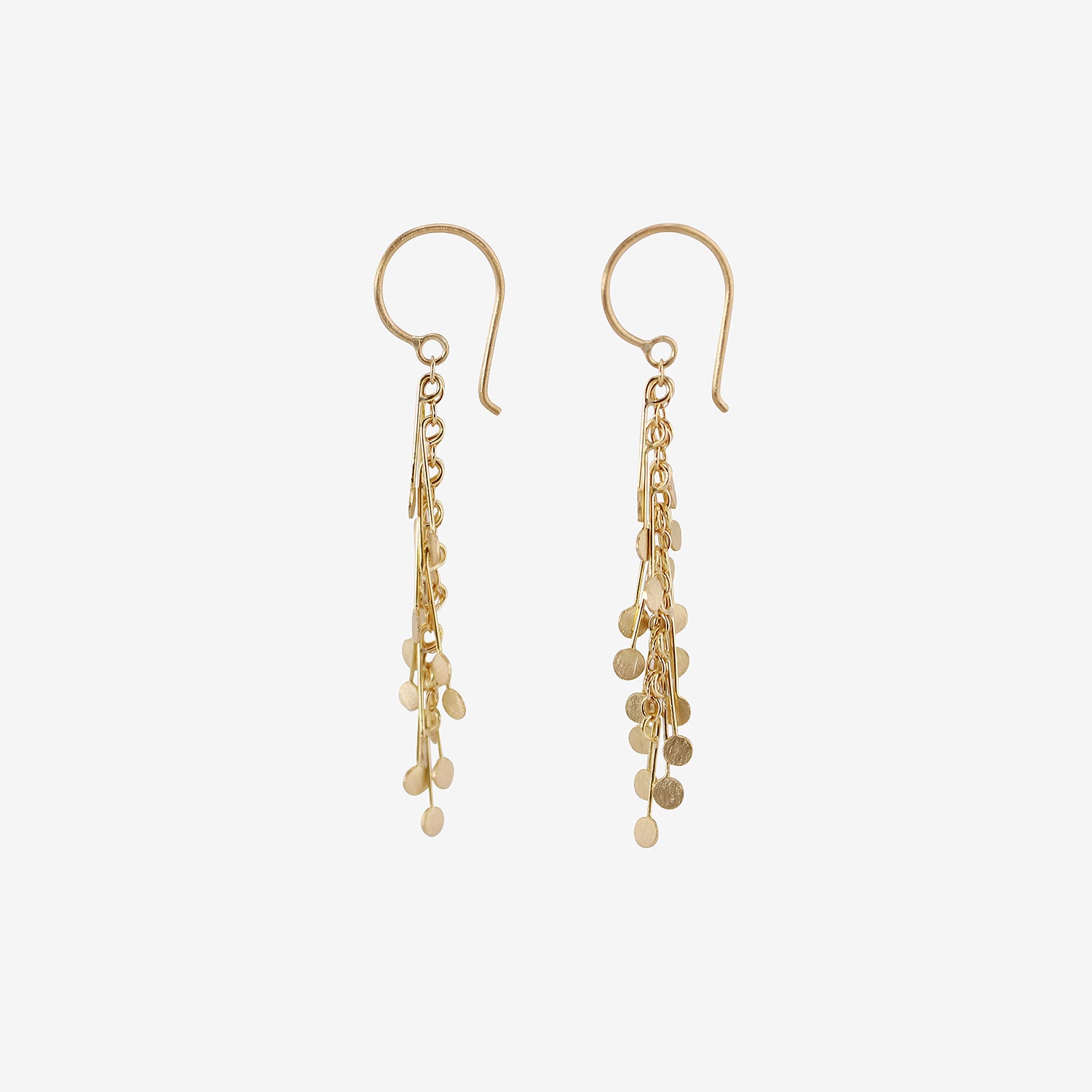 SIA TAYLOR 18K YELLOW GOLD MEDIUM DOT EARRINGS