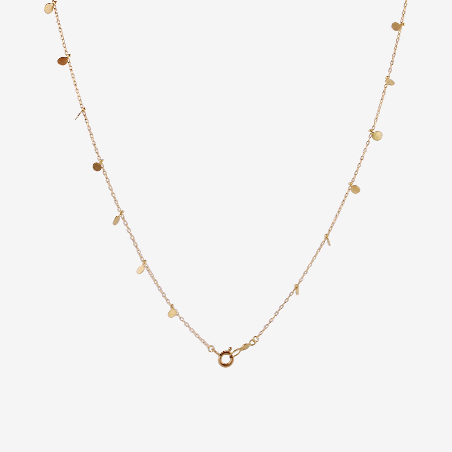 SIA TAYLOR 18K YELLOW GOLD MEDIUM EVEN DOTS NECKLACE