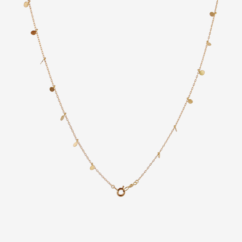 SIA TAYLOR 18K YELLOW GOLD MEDIUM EVEN DOTS NECKLACE