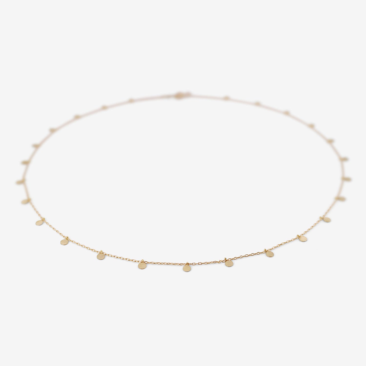 SIA TAYLOR 18K YELLOW GOLD MEDIUM EVEN DOTS NECKLACE