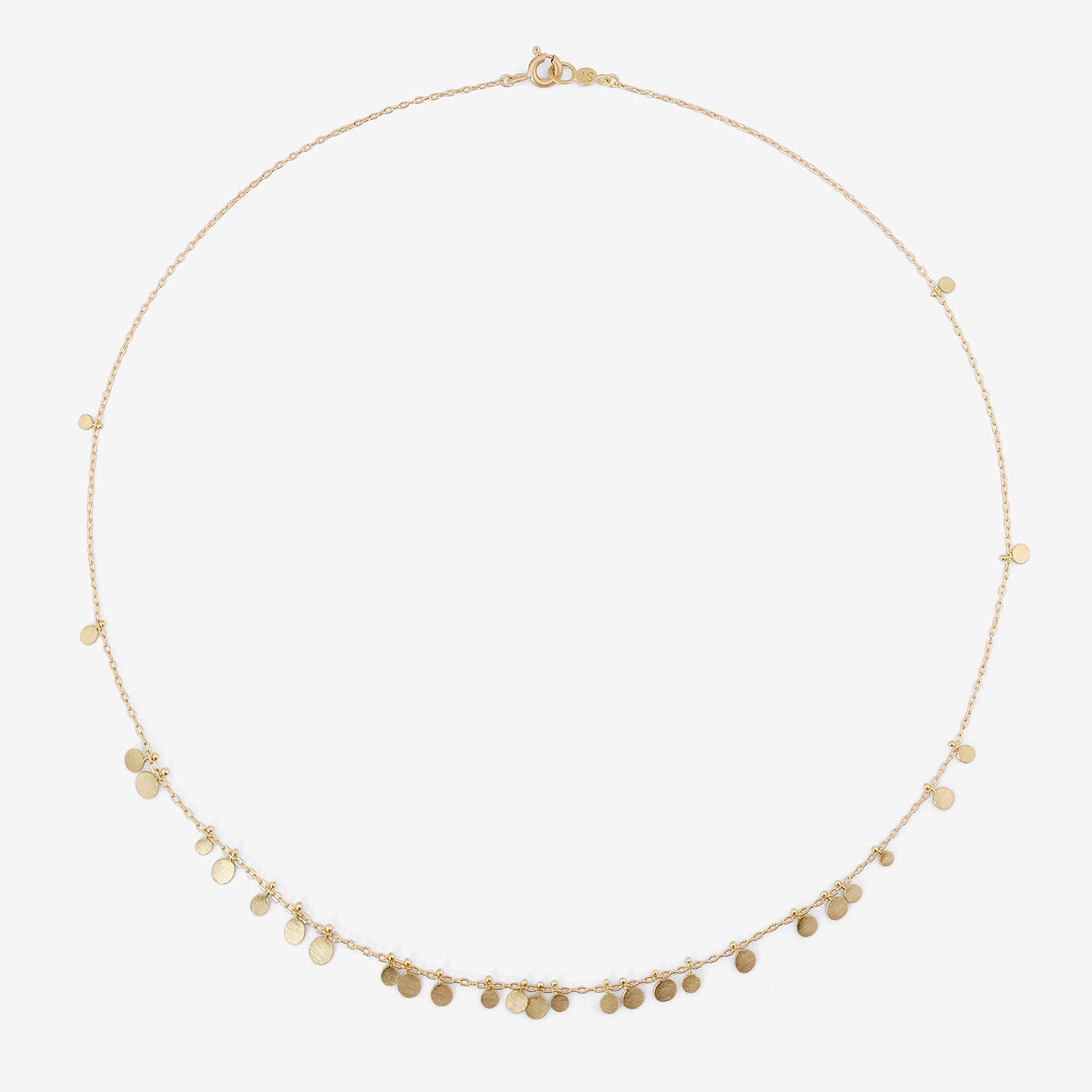 SIA TAYLOR 18K YELLOW GOLD RANDOM DOTS NECKLACE