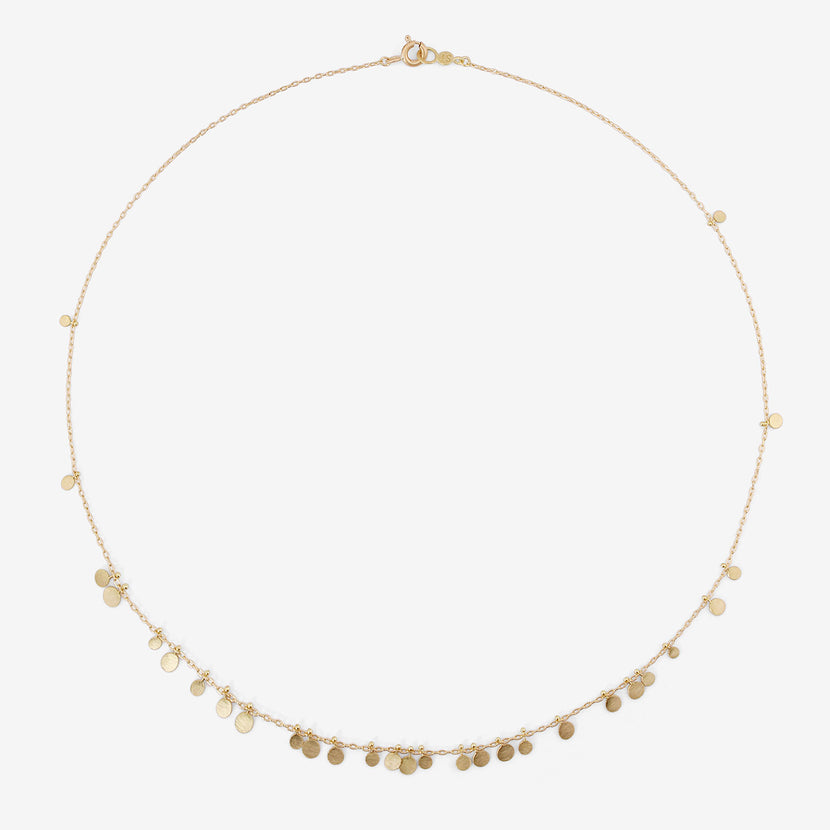 SIA TAYLOR 18K YELLOW GOLD RANDOM DOTS NECKLACE