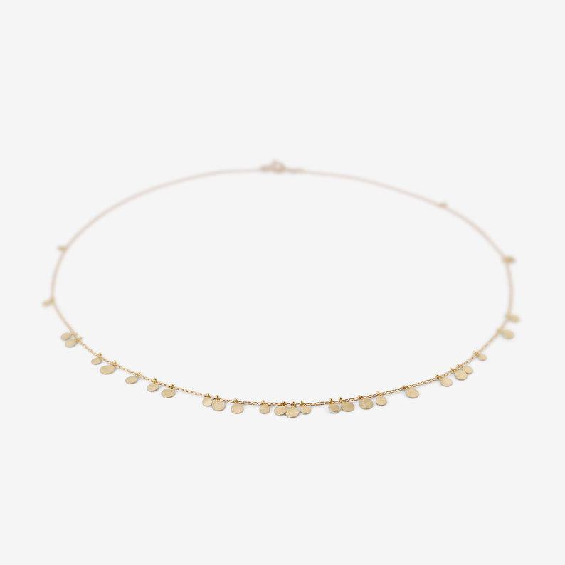SIA TAYLOR 18K YELLOW GOLD RANDOM DOTS NECKLACE