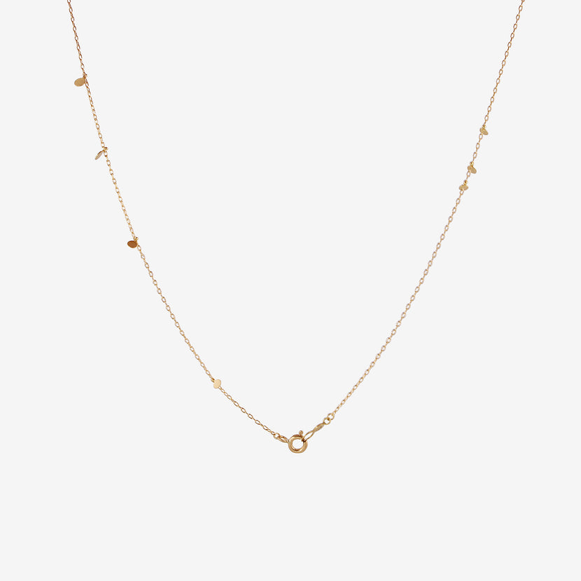 SIA TAYLOR 18K YELLOW GOLD SIMPLE RANDOM DOTS NECKLACE