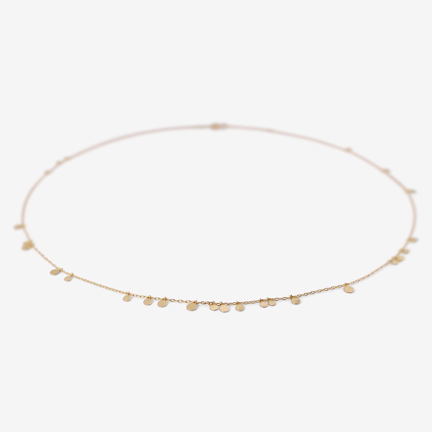 SIA TAYLOR 18K YELLOW GOLD SIMPLE RANDOM DOTS NECKLACE