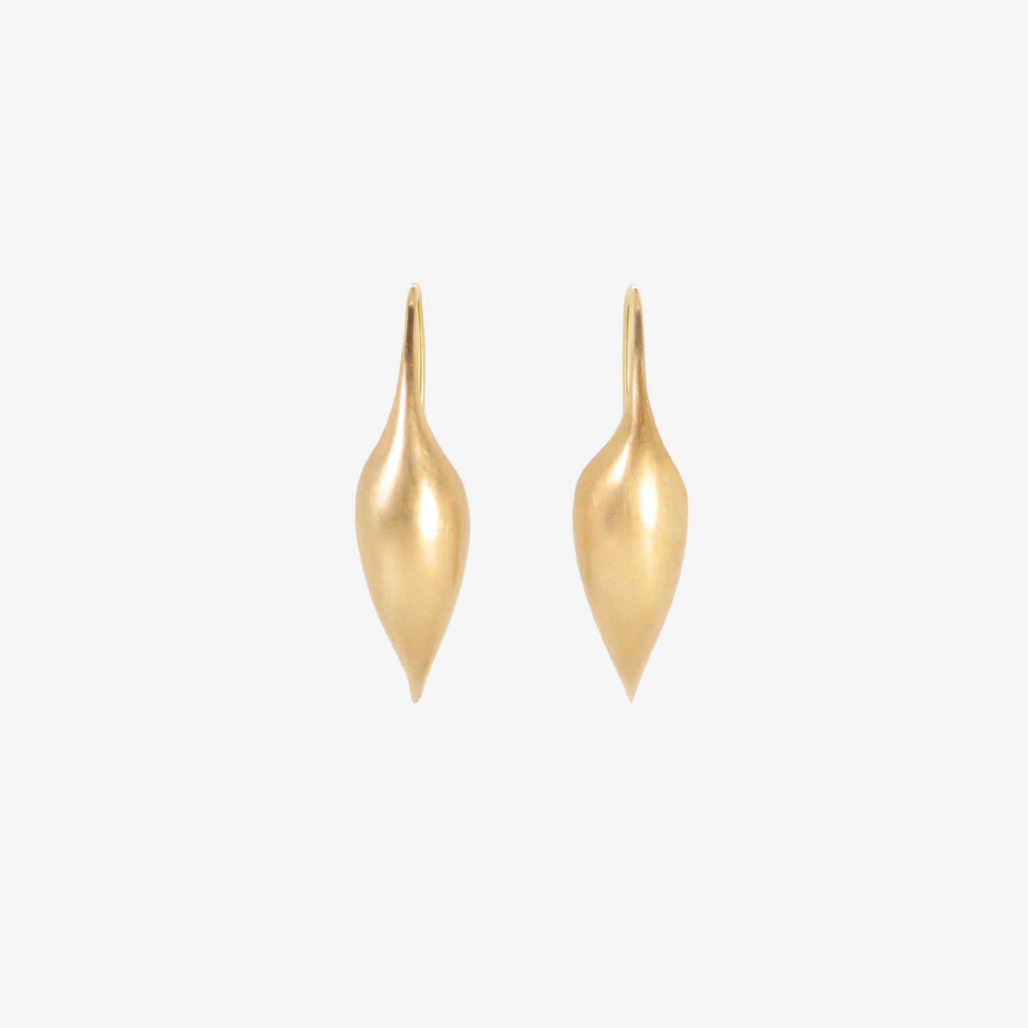 TED MUEHLING 14K SMALL POD EARRINGS