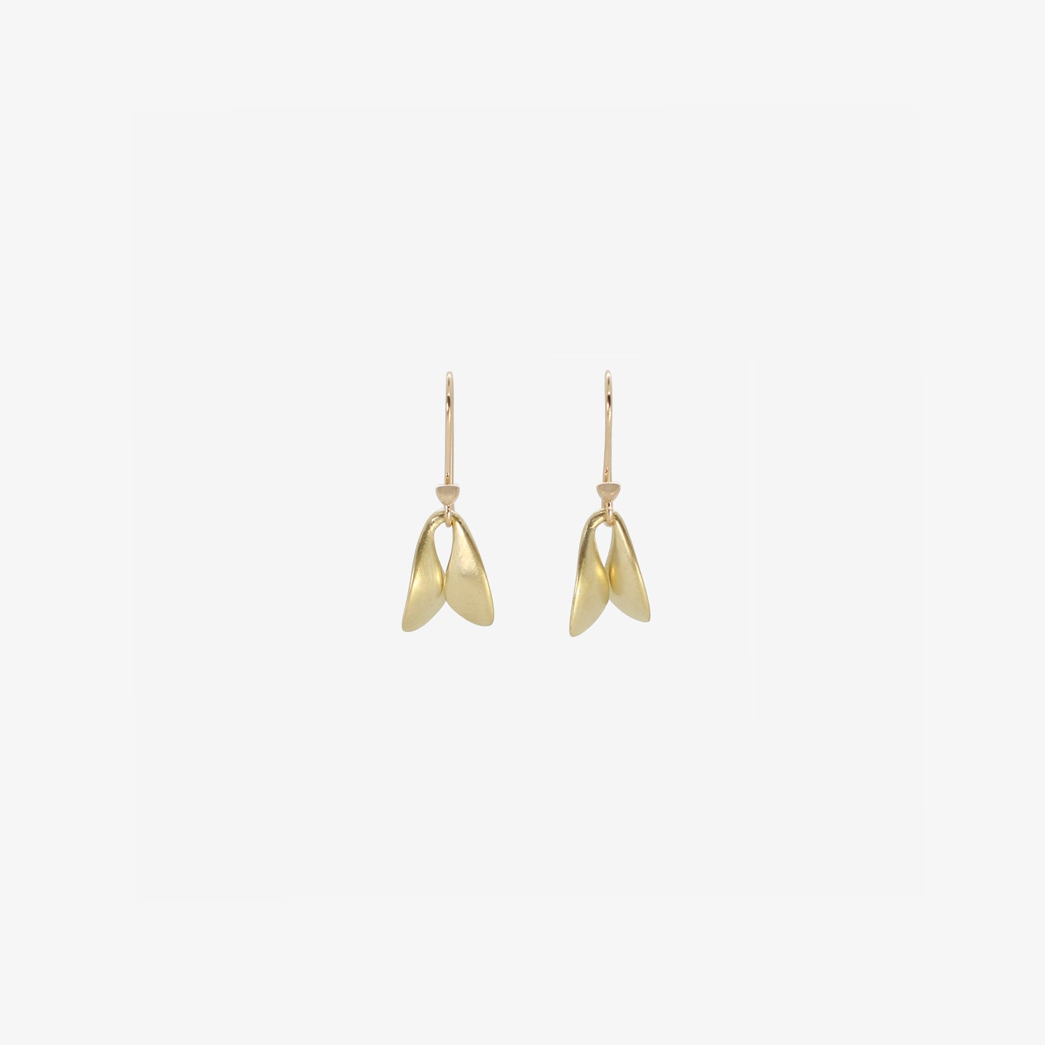 TED MUEHLING 18K YELLOW GOLD FLY WINGS