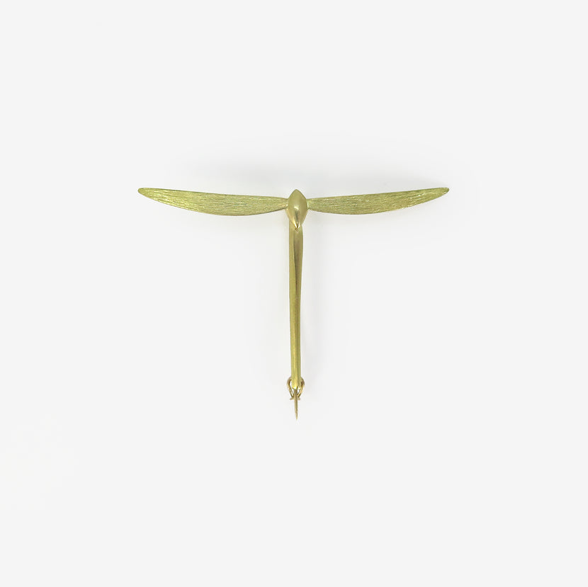 GABRIELLA KISS 18K & LARGE DAMSELFLY PIN