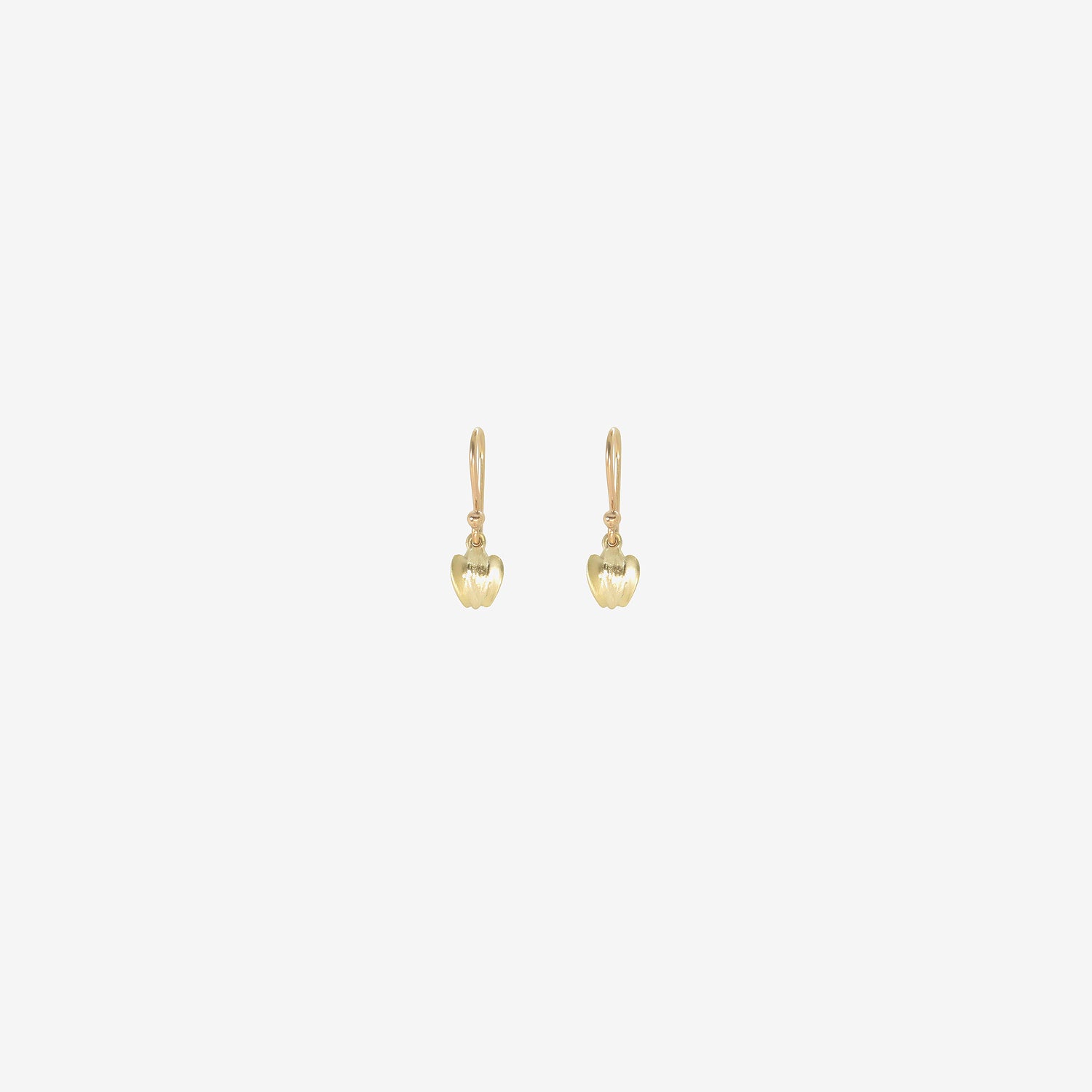 GABRIELLA KISS 14K GREEN GOLD BUCKWHEAT EARRINGS